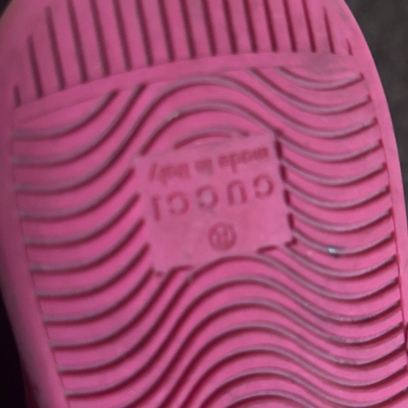 Gucci Pink Trainers Girls Size EU33/US 2 with Velcro Straps pre-owned - Picture 9 of 11